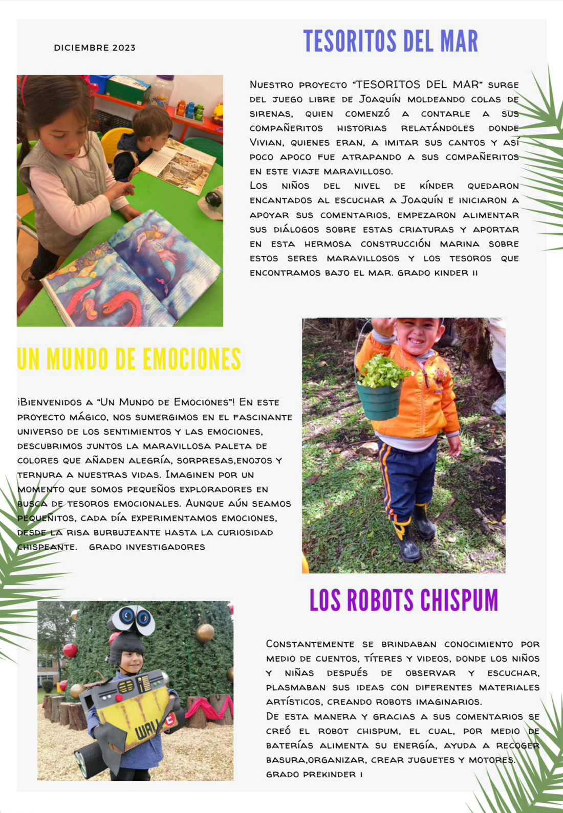 NewsLetter 01 Jardin Infantil y Granja Mi Mundo Verde